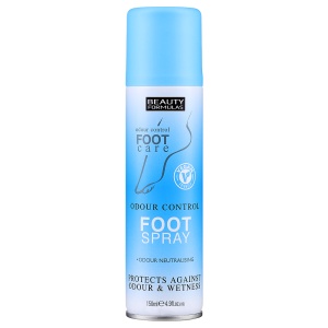 Deodorant pentru Picioare Spray Beauty Formulas, 150 ml | Efect Antibacterian și Controlul Transpirației