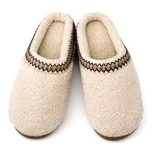 Faux Fur Lined Slippers 'Homesick' | Very Warm and Elegant