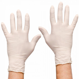 Manusi Latex Examinare Usor Pudrate Natural Alb Aurelia® Vintage® 100 Bucati