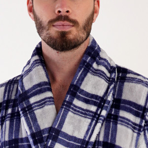 Halat Barbati Extra Soft Vienetta | MAN Model 'Azure Plaid'