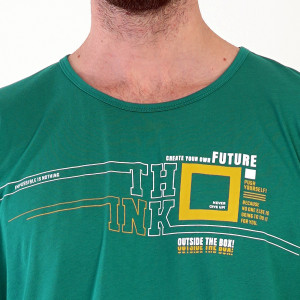 Pijamale Barbati Marimi Mari Vienetta|MAN, Model 'Think Outside the Box' Green