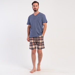 Men's Pajamas Plus Size Vienetta|MAN Model 'Old Money' | Superior Comfort Made of 100% Cotton