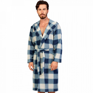 Men's Polar Fleece Bathrobe Gazzaz by Vienetta 'Best Man in London'