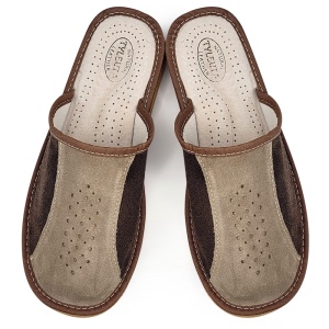 Men's Suede Slippers 'Tennessee Simplicity' Brown | Minimalist Elegance