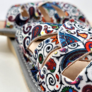Papuci de Casa Vara Multicolori Model 'Midnapore Rainbow'