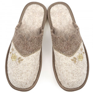 Nature's Embrace Cream Fabric Slippers | Natural Comfort at Your Home