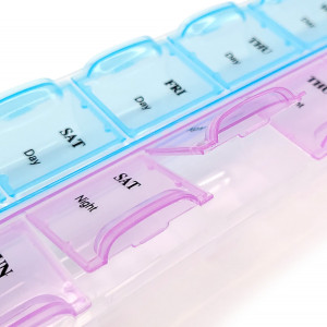 Organizator Medicamente pentru 7 Zile cu 14 Compartimente