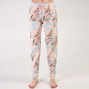 Pantalon Pijama din Bumbac 100% Vienetta Model 'Harmony'