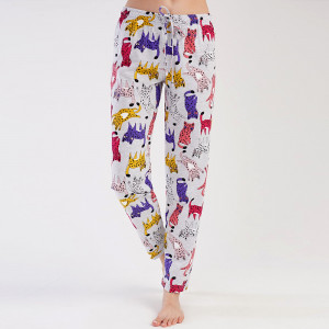 Pantaloni Pijama Confortabili Vienetta Model 'Cats Lover'