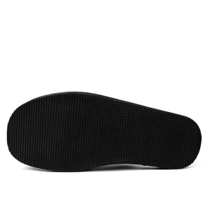 Talpă flexibilă și amortizantă din material EVA a papucilor Leather Core Black.