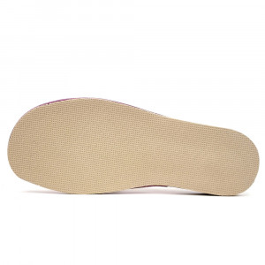Papuci de Casa din Piele Comozi Model 'Glaucia' Purple