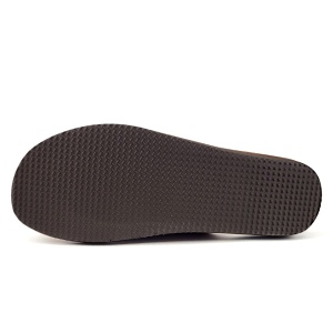 Papuci de Casa din Piele cu Talpa Groasa Bosaco Model 'Velvet Snake' Brown - Img 3
