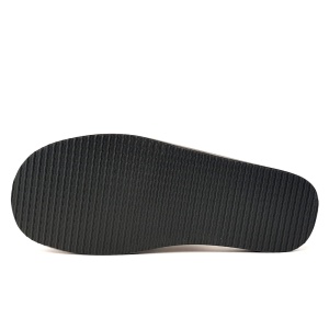 Papuci de Casa din Piele pentru Bărbați 'Gentleman's Classic' Light Gray - Prezentare talpă papuci.