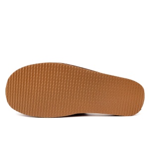 Papuci de Casa din Piele pentru Bărbați 'Gentleman's Classic' Sienna - Prezentare talpă papuci.