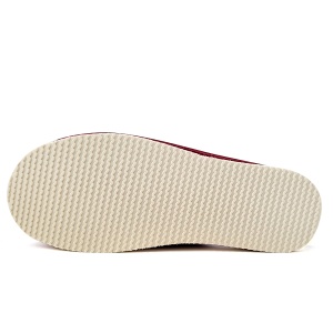 Papuci de Casă din Postav Model Nature's Embrace Burgundy - Prezentare talpă papuci.
