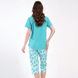 Pijama Dama Marimi Mari Vienetta Model 'Always Positive Thinking'. Prezentare pijama din spate.