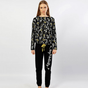 Pijamale Confortabile din Bumbac, Pijamale Vienetta, Model 'Hey Butterfly' 🦋
