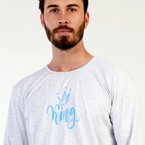 Pijamale din Bumbac Interlock Vienetta | MAN pentru Barbati Model 'King'