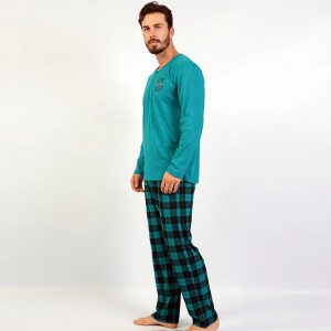 Pijamale din Bumbac pentru Barbati Gazzaz by Vienetta Model 'Run Hard and Fast'