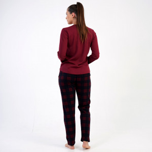 Pijamale Groase din Bumbac Interlock, Brand Vienetta, Model 'Love Story'