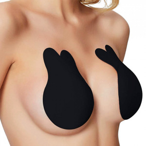 Sustinere Sani Fara Snur si Bretele, Invisible Push Up, Negru