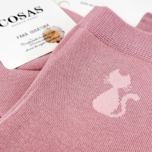 Sosete din Bambus Fără Cusătură Set 2 Perechi | Elegant Kitty for Woman Confort Premium