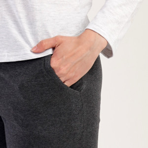 Pijamale Dama Confortabile Vienetta, Model 'All You Need is Coffee' Gray