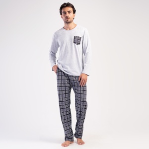 Vienetta Men's Pajamas | MAN Model 'Bronx Nights' | Comfort and Style for Relaxing Nights