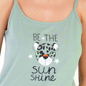 Pijamale cu Maieu Vienetta Model 'Be the Sun Shine' Herbal Garden