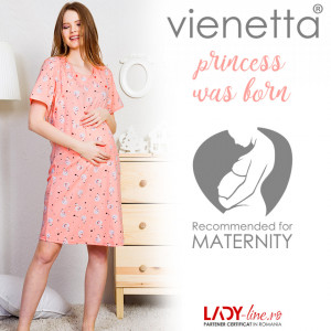 Camasa pentru Gravide si Alaptat Vienetta 'Princess will be Born'