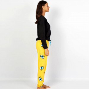 Pijamale Confortabile Dama Vienetta din Bumbac Model 'I See You Blue' 👁️‍🗨️
