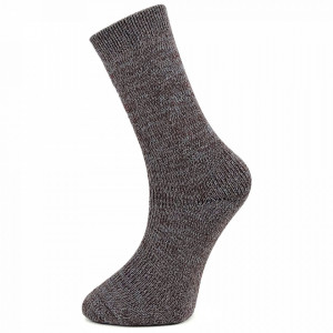 Warm Wool Blend Socks in Colorful Grey 'Mauna Loa' Pattern