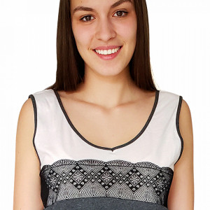 Pijamale Dama Bumbac 100%, Brand Charachter, 'Love Inspiration' Gray
