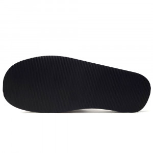 Papuci de Casa din Piele Culoare Negru, Model 'Black Modern Classic'