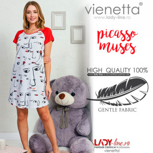 Camasa de Noapte Vienetta, Model 'Picasso Muses'