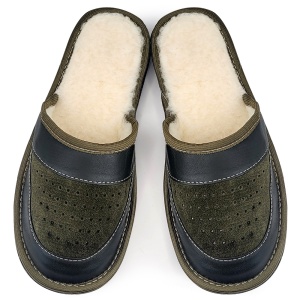 Men's Leather Slippers 'Legacy Step' | Authentic Warmth and Comfort
