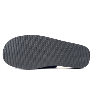 Papuci de Casă Plușați Îmblăniți cu Lână, Model 'Soft & Strong' Classic Blue - Papuci prezentare talpă.