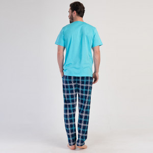 Pijamale Barbati din Bumbac Vienetta|MAN, Model 'Float With Heart'