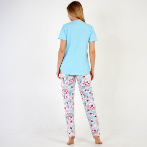 Pijamale Confortabile din Bumbac Vienetta, Model 'You are Enough'