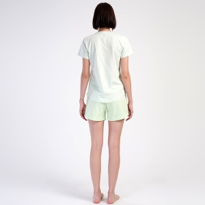 Pijamale Dama din Bumbac 100% Vienetta, Model 'Little Princess' | Relaxare si Confort in Stil Prințesă! Prezentare din spate.