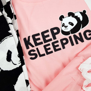 Pijamale Dama Manesca Scurta Pantalon 3/4 Vienetta Model 'Keep Sleeping'