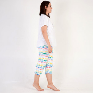 Pijamale Dama Marimi Mari Vienetta Model 'Happy Hedgehog' Gray