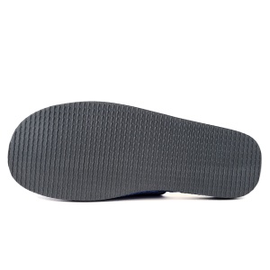 Papuci de Casă Plușați Îmblăniți cu Lână, Model 'Soft & Strong' Classic Blue - Papuci prezentare talpă.