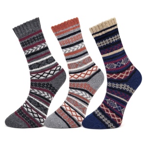 Set 3 Perechi Șosete Bărbați 'Heritage Wool' Stone | Mix Lână de Alpaca