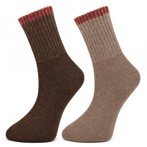 Șosete Călduroase din Lână Set 2 Perechi Model 'Comfort Antagonic'