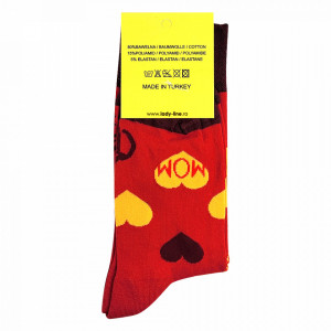 Sosete Vesele Dama Model 'Mom in Red' Brand Crazy Socks