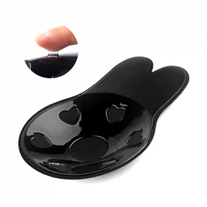 Sutien Autoadeziv Invizibil Push-Up fără Bretele, Negru, Silicon Premium