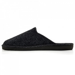 Papuci de Casa Universali din Postav Model 'Basic' Bosaco Black