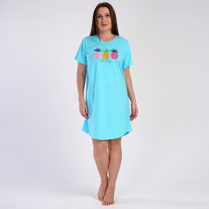 Vienetta Plus Size Nightgown, 'Sweet Summer' Model