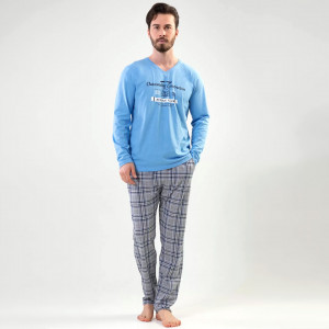 Vienetta Plus Size Pajamas | MAN for Men Model 'Flying Club'